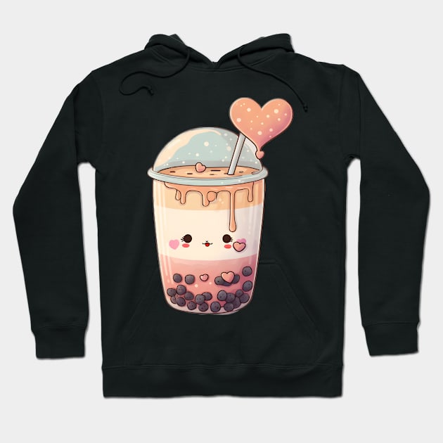 Valentine's day Bubble tea Couples boyfriend and girlfriend husband and wife lovers gift idea Hoodie by Mi Styles